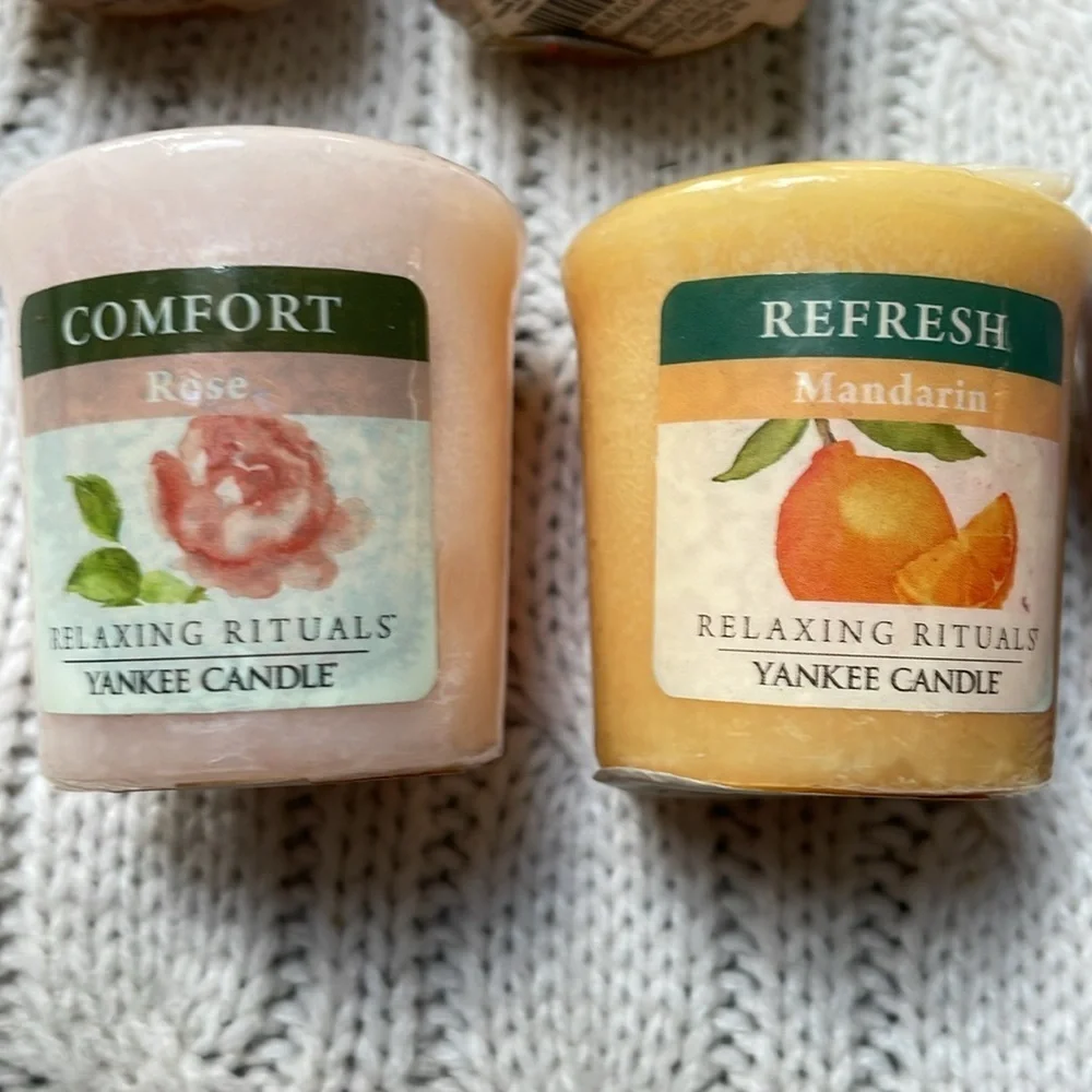 New unused 5 Yankee Candles votives Relaxing Rituals line. Retired. 5 scents